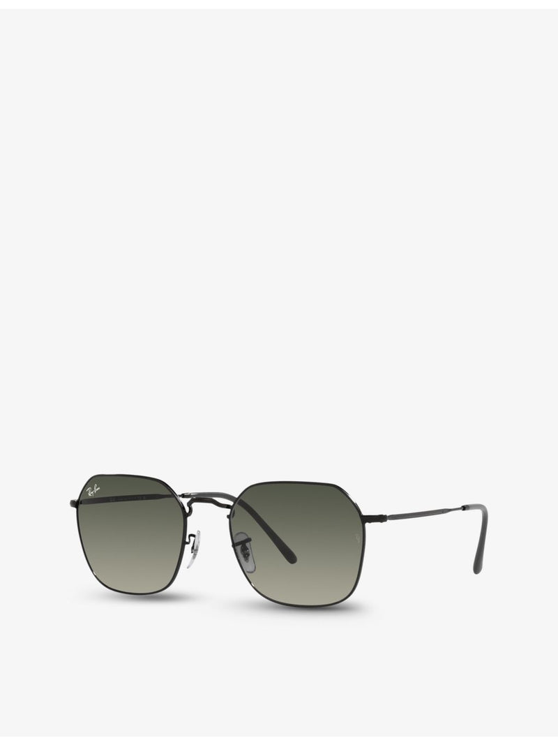 Ray-Ban RB3694 Jim hexagonal-frame metal sunglasses, imported from the UK