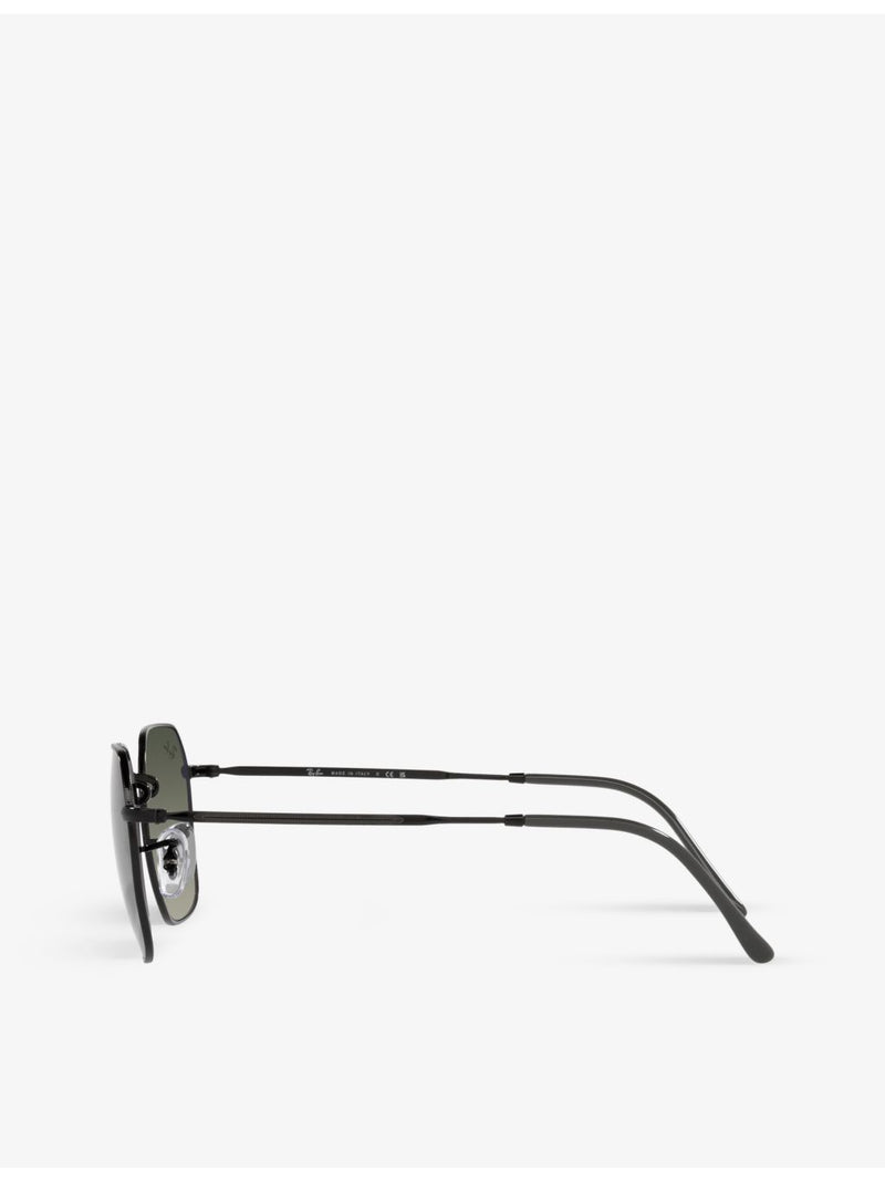 Ray-Ban RB3694 Jim hexagonal-frame metal sunglasses, imported from the UK