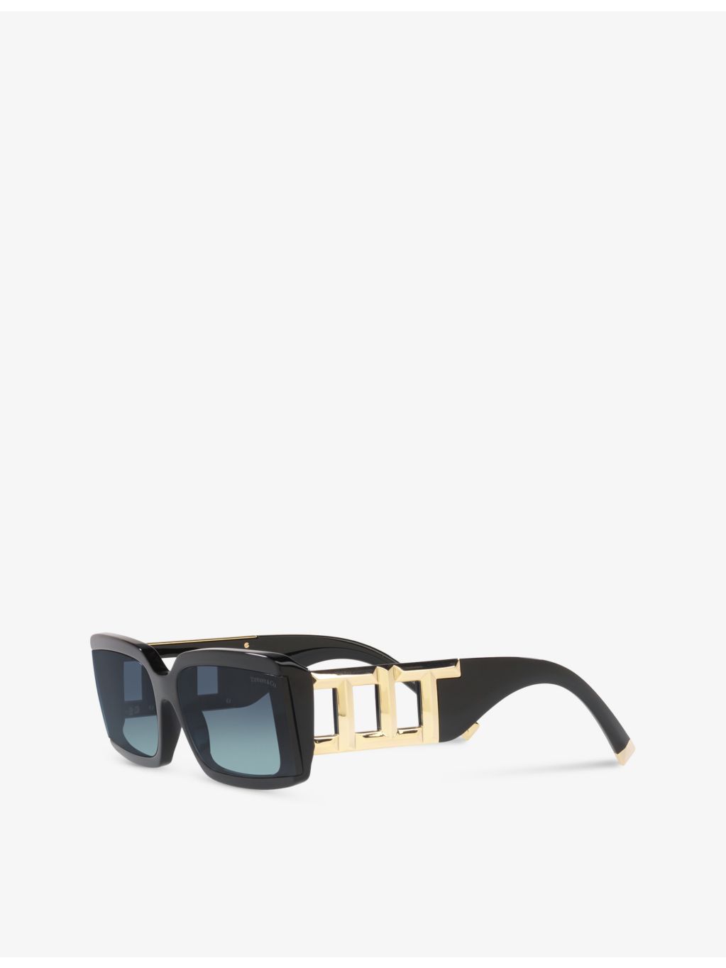Tiffany & Co TF4197 rectangular acetate sunglasses with gradient lenses, UK version