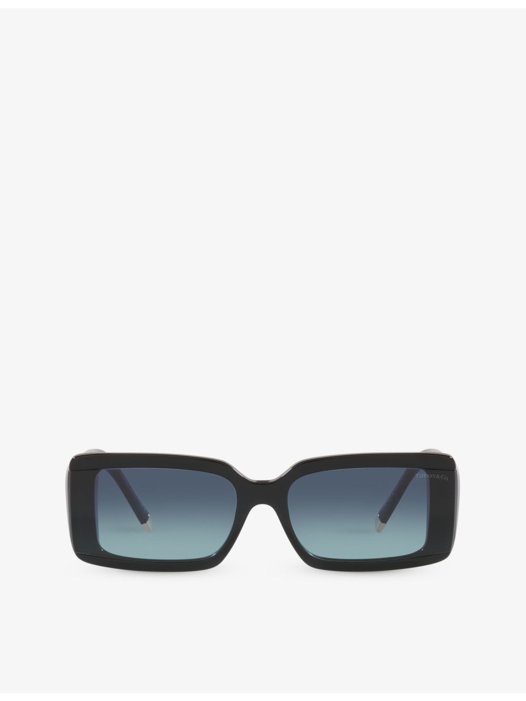Tiffany & Co TF4197 rectangular acetate sunglasses with gradient lenses, UK version