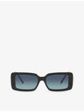Tiffany & Co TF4197 rectangular acetate sunglasses with gradient lenses, UK version