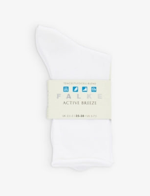 FALKE stretch lyocell blend socks ankle ribbed - British product