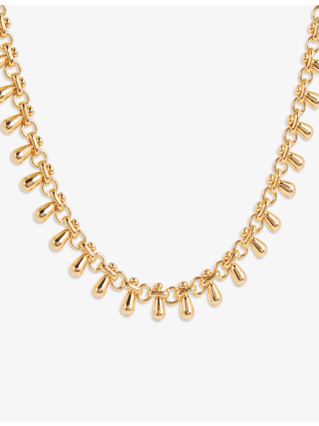 Amadeus Katia 14ct gold-plated brass necklace, imported from the UK