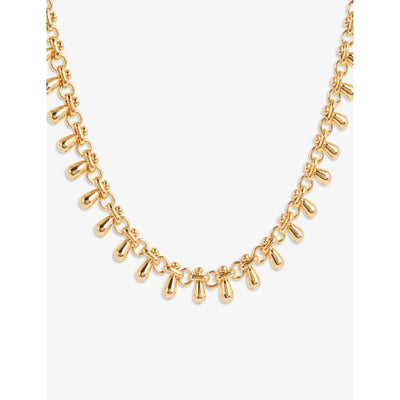 selfridges La Maison Couture Amadeus Katia 14ct Yellow Gold-Plated Brass Necklace- Buy online at McGrocer