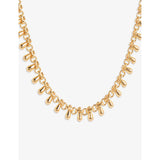Amadeus Katia 14ct gold-plated brass necklace, imported from the UK