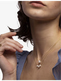 La Maison Couture Laura 14ct yellow-gold vermeil pearl necklace - British product