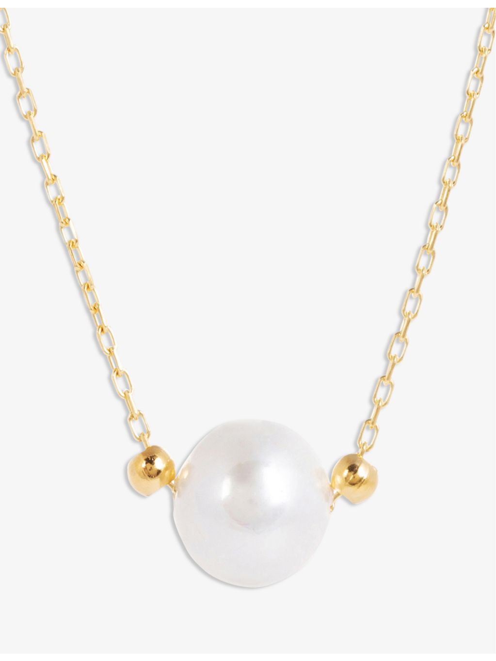 Amadeus Laura pearl necklace 14ct gold-plated vermeil, imported from the UK