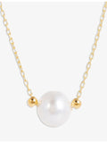 Amadeus Laura pearl necklace 14ct gold-plated vermeil, imported from the UK
