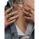 Amadeus Nudo 14ct yellow-gold vermeil ring, UK version