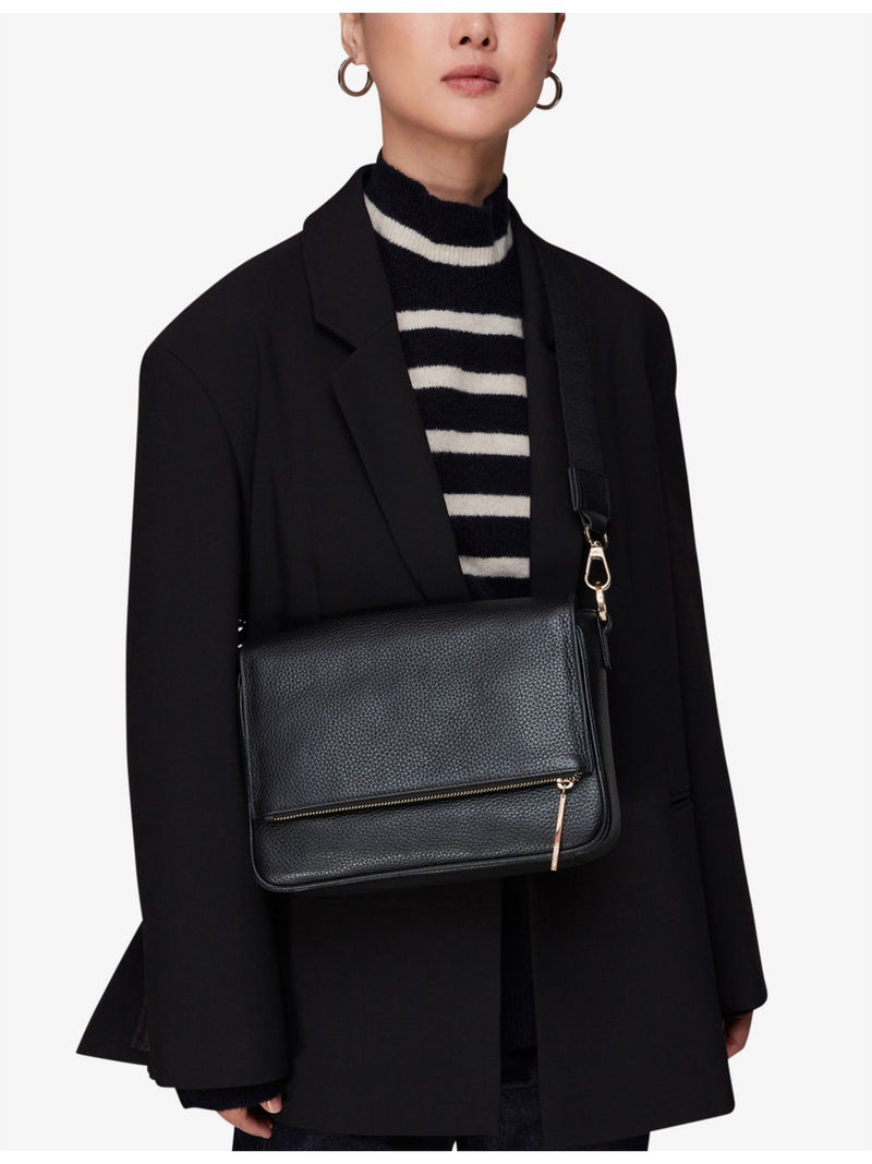 Whistles Bibi large leather crossbody bag, UK version