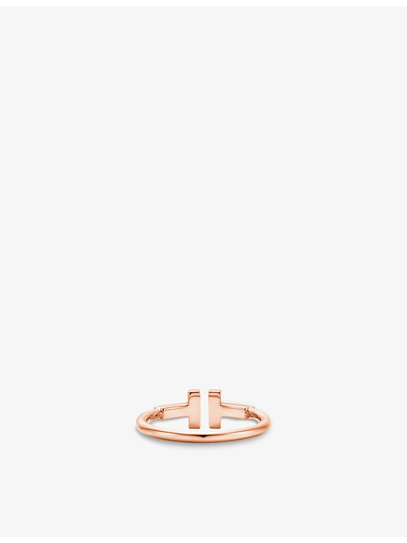 Tiffany T Wire 18ct rose gold ring (British brand)