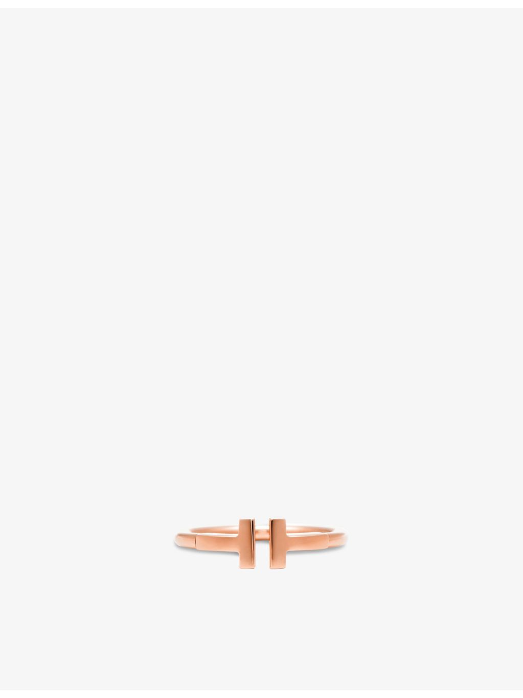 Tiffany T Wire 18ct rose gold ring (British brand)