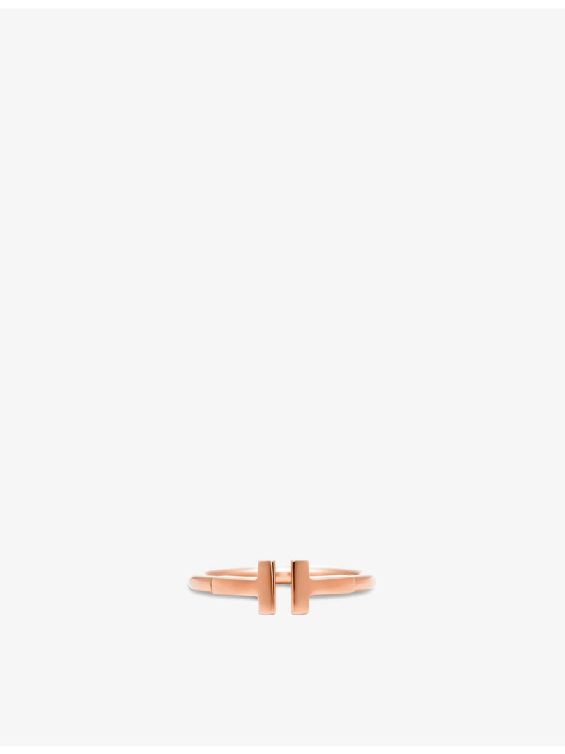 Tiffany T Wire 18ct rose gold ring (British brand)