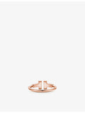 Tiffany T wire ring rose gold 0.13ct diamond, imported from the UK