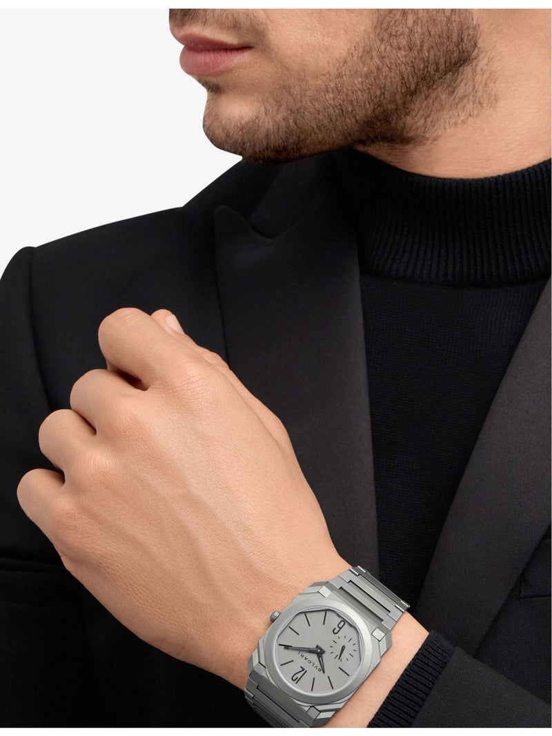 Bvlgari Octo Finissimo titanium automatic watch 40mm (British brand)