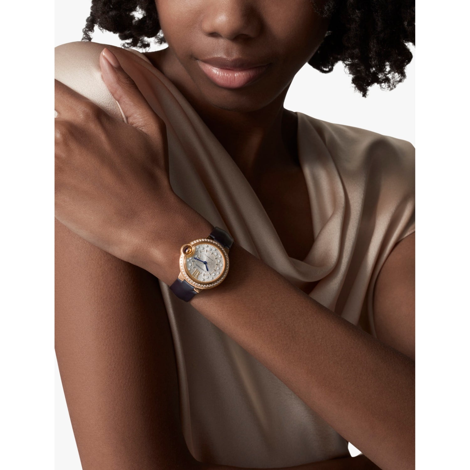 Cartier Ballon Bleu rose-gold automatic watch 33mm, UK version