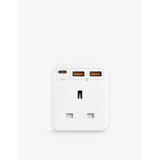 Momax OnePlug three outlet PD adapter white compact, UK version