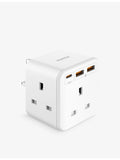 Momax OnePlug three outlet PD adapter white compact, UK version