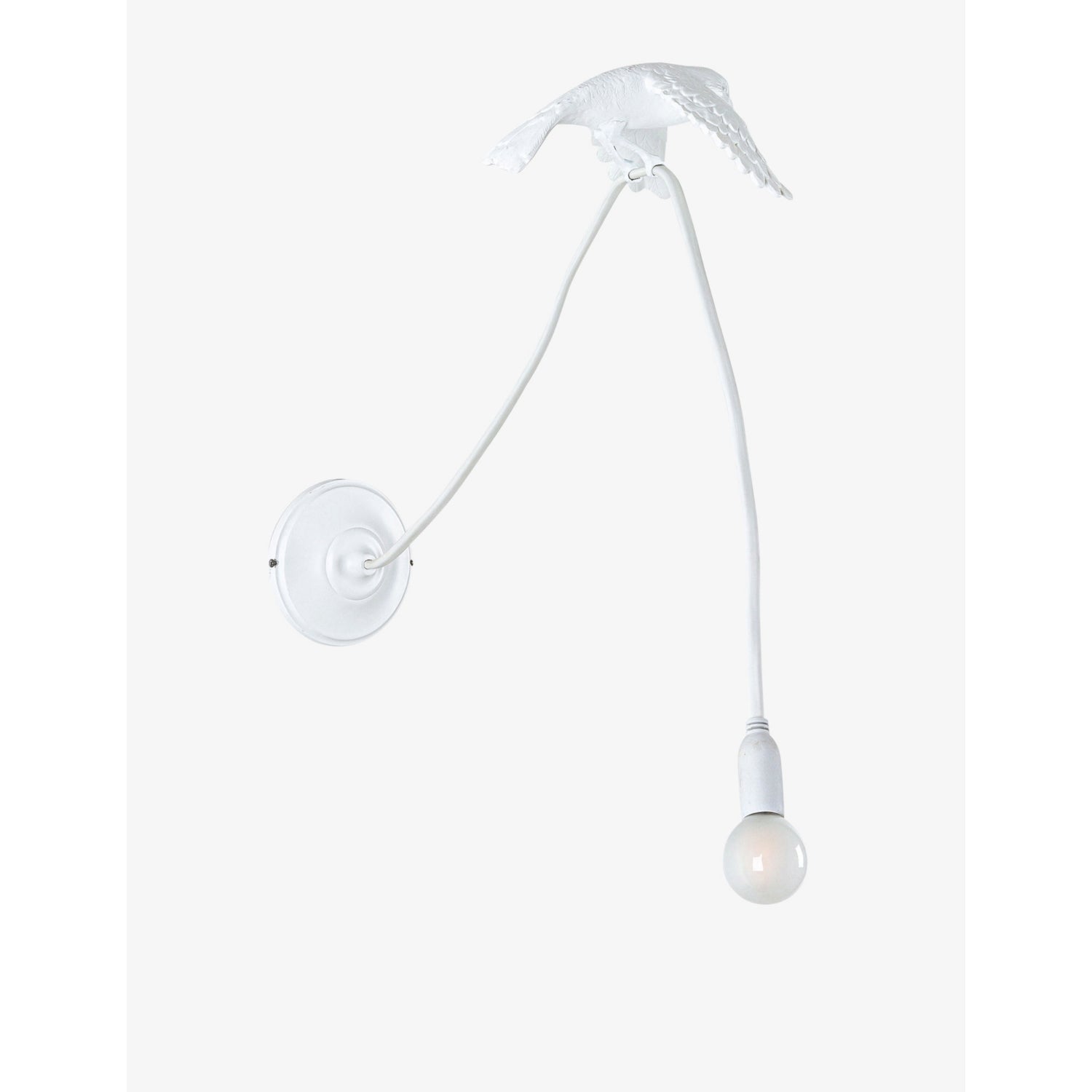 Seletti Sparrow Taking Off resin wall lamp 100cm, UK version