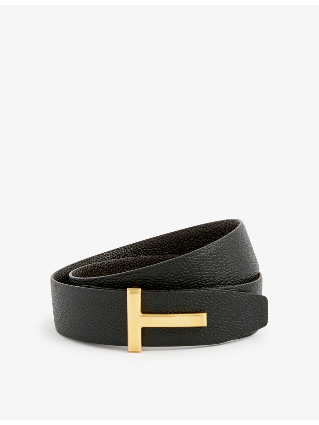 Tom Ford reversible grained-leather belt 108cm, UK version