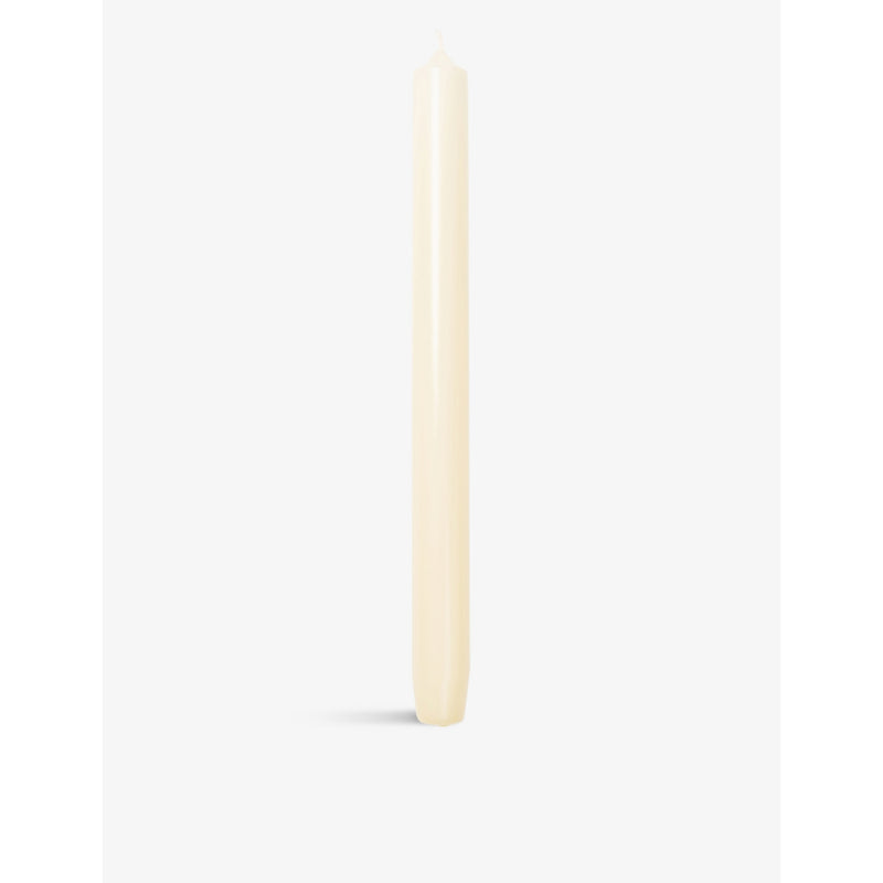 Trudon White Royale tapered wax candlesticks set of six (British brand)