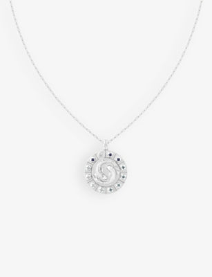 Astrid & Miyu Pisces zodiac necklace sterling silver (British brand)