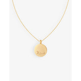 Astrid & Miyu Taurus zodiac plated silver necklace (British brand)
