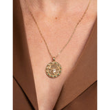 Astrid & Miyu Taurus zodiac plated silver necklace (British brand)