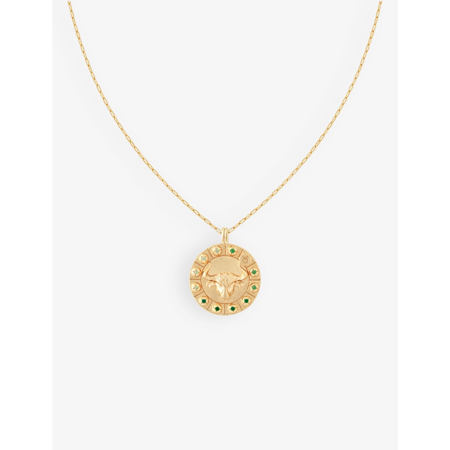 Taurus Bold Zodiac plated 925 sterling-silver necklace - GOLD