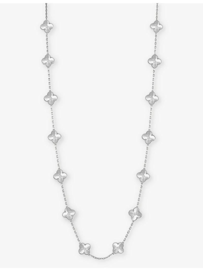 Van Cleef & Arpels Alhambra necklace in 18ct white gold, UK version