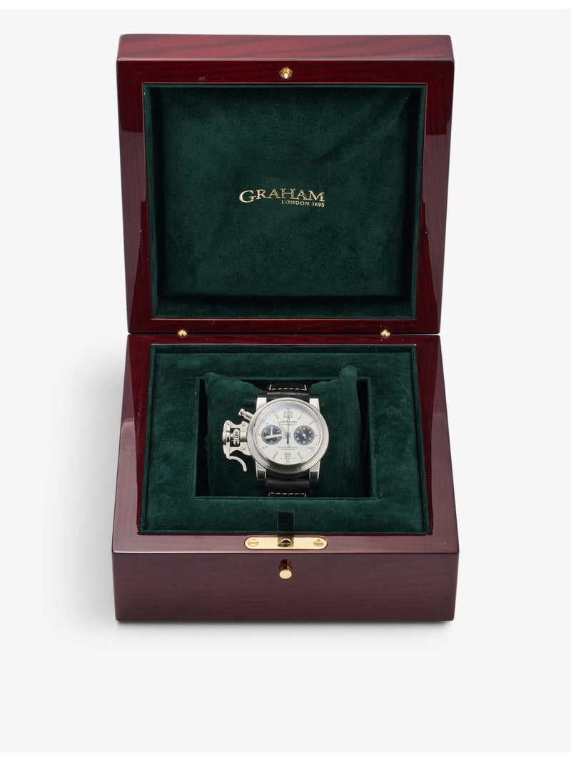 Graham Chronofighter stainless-steel automatic watch 42mm, imported from the UK