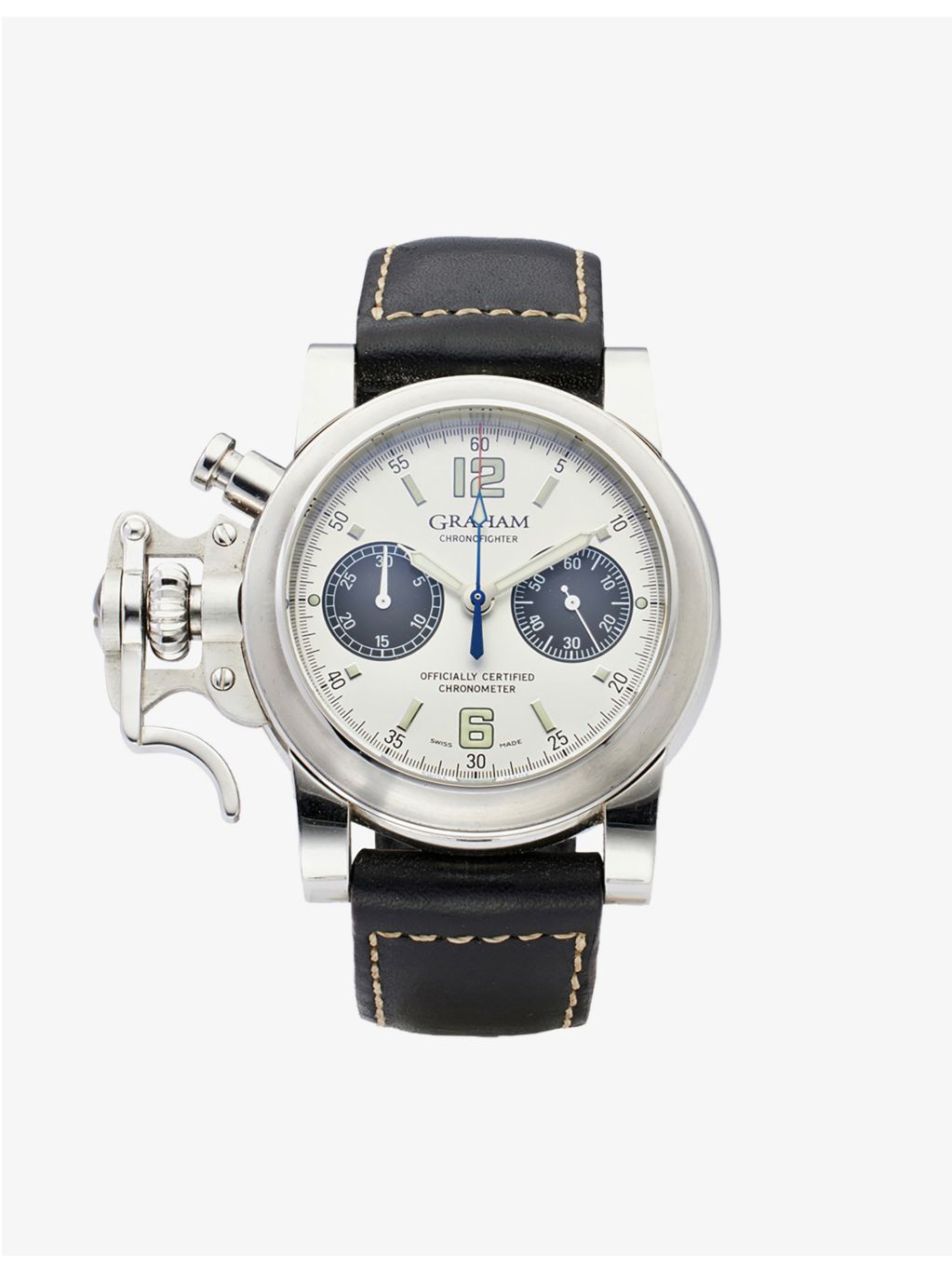 Graham Chronofighter stainless-steel automatic watch 42mm, imported from the UK