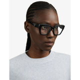 Prada PR 09ZV square-frame acetate optical glasses (British brand)