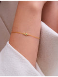 Astley Clarke evil eye gold-plated turquoise bracelet, British brand