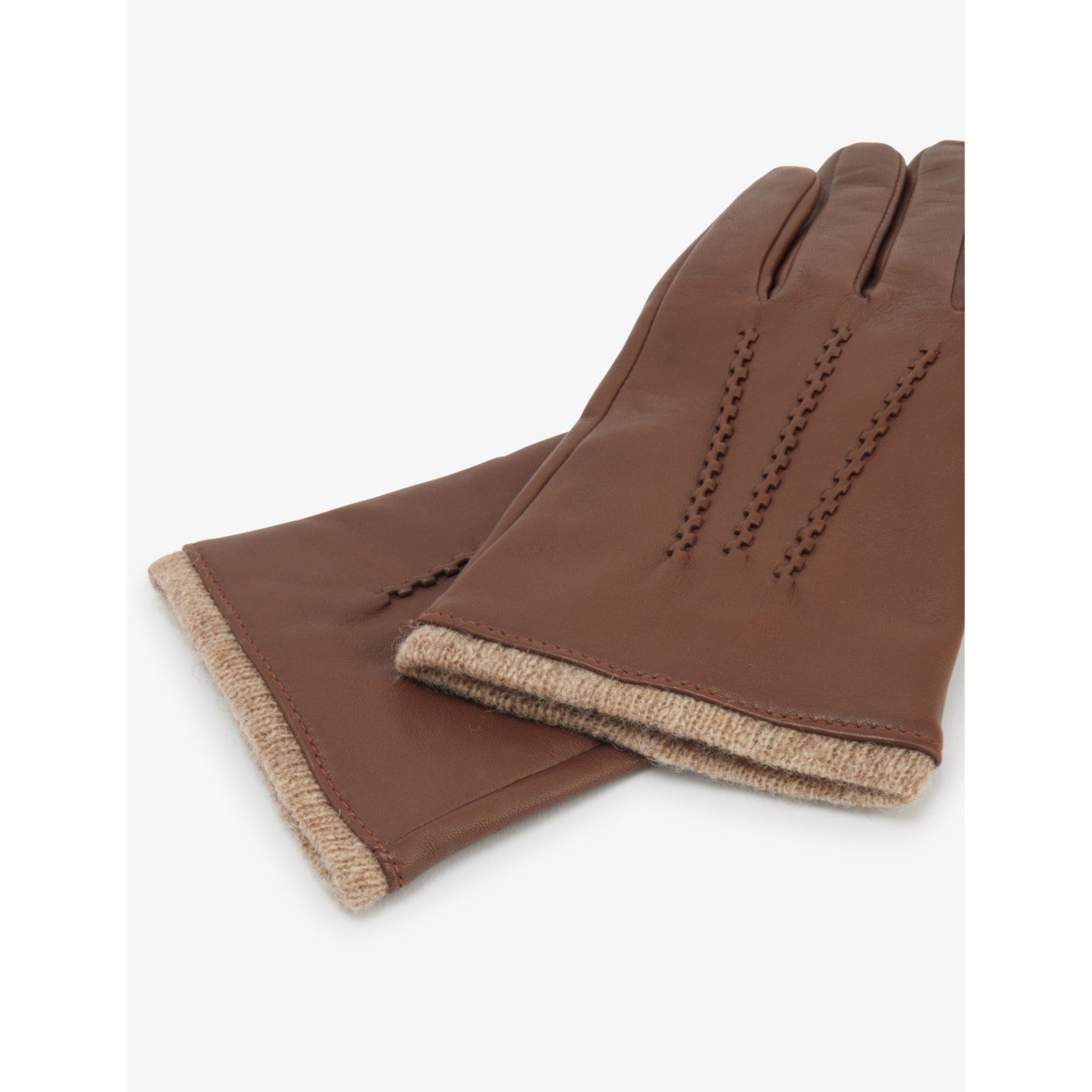 Dents Lorraine leather gloves with wool lining (British brand)