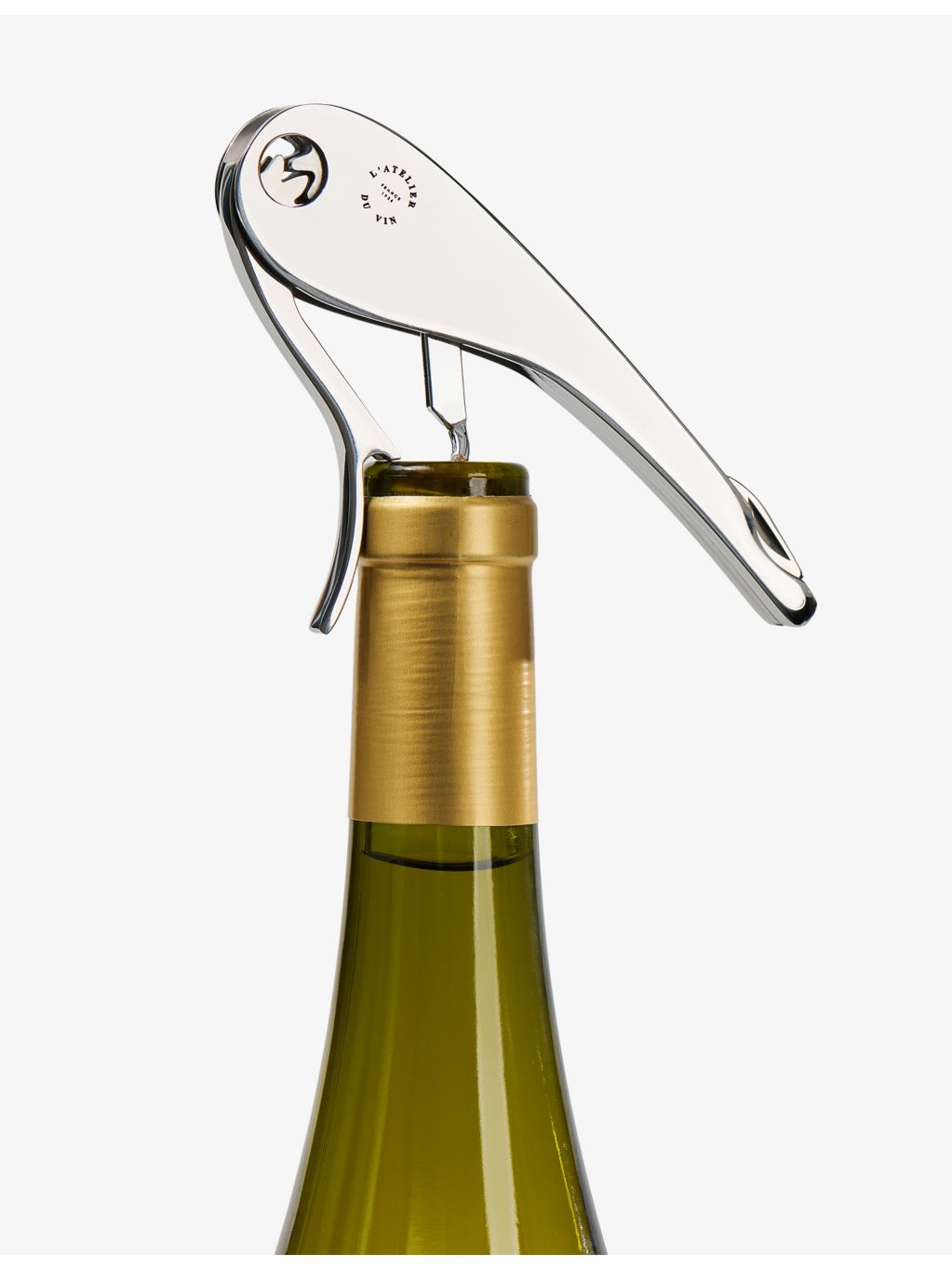 L'Atelier Du Vin steel and rosewood wine corkscrew 12.2cm - British product