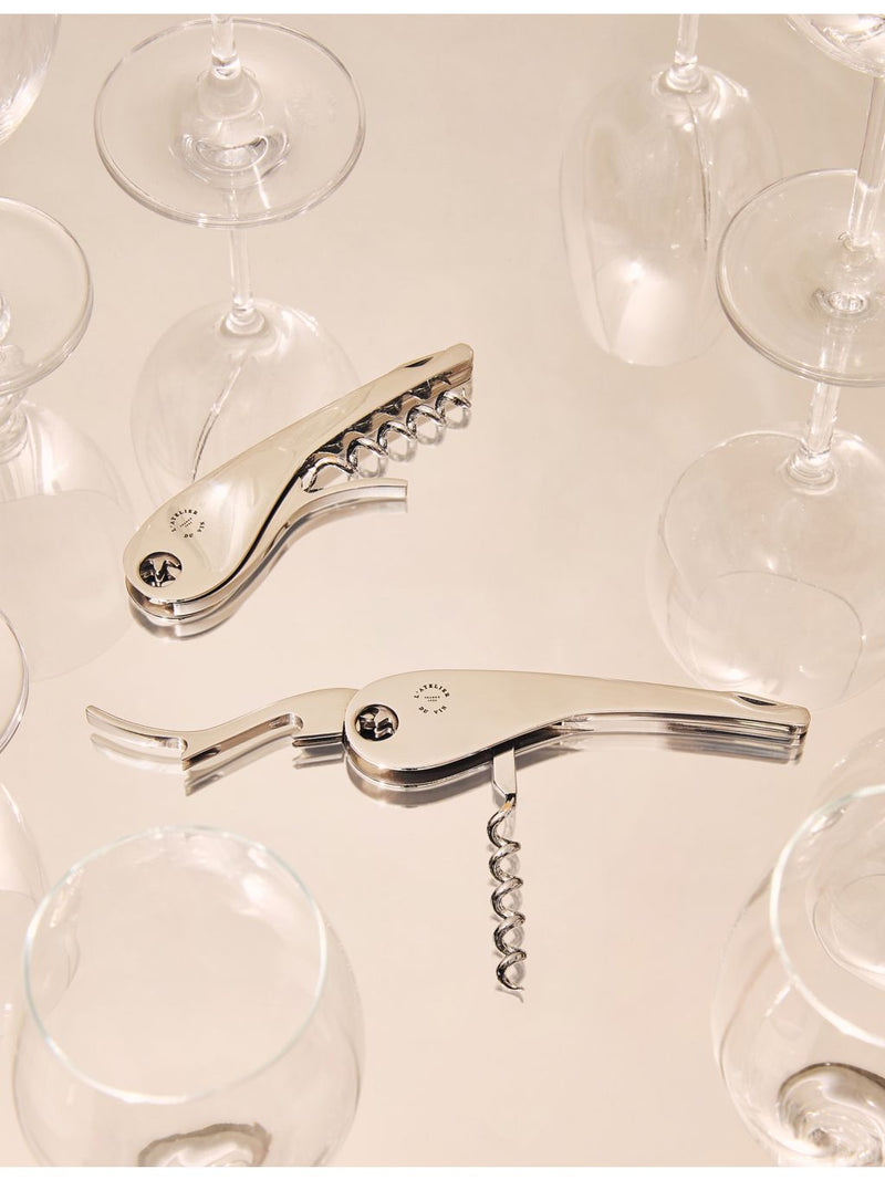 L'Atelier Du Vin steel and rosewood wine corkscrew 12.2cm - British product
