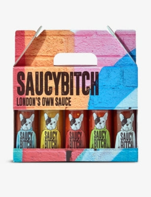 SaucyBitch sauce gift pack of five, imported from the UK