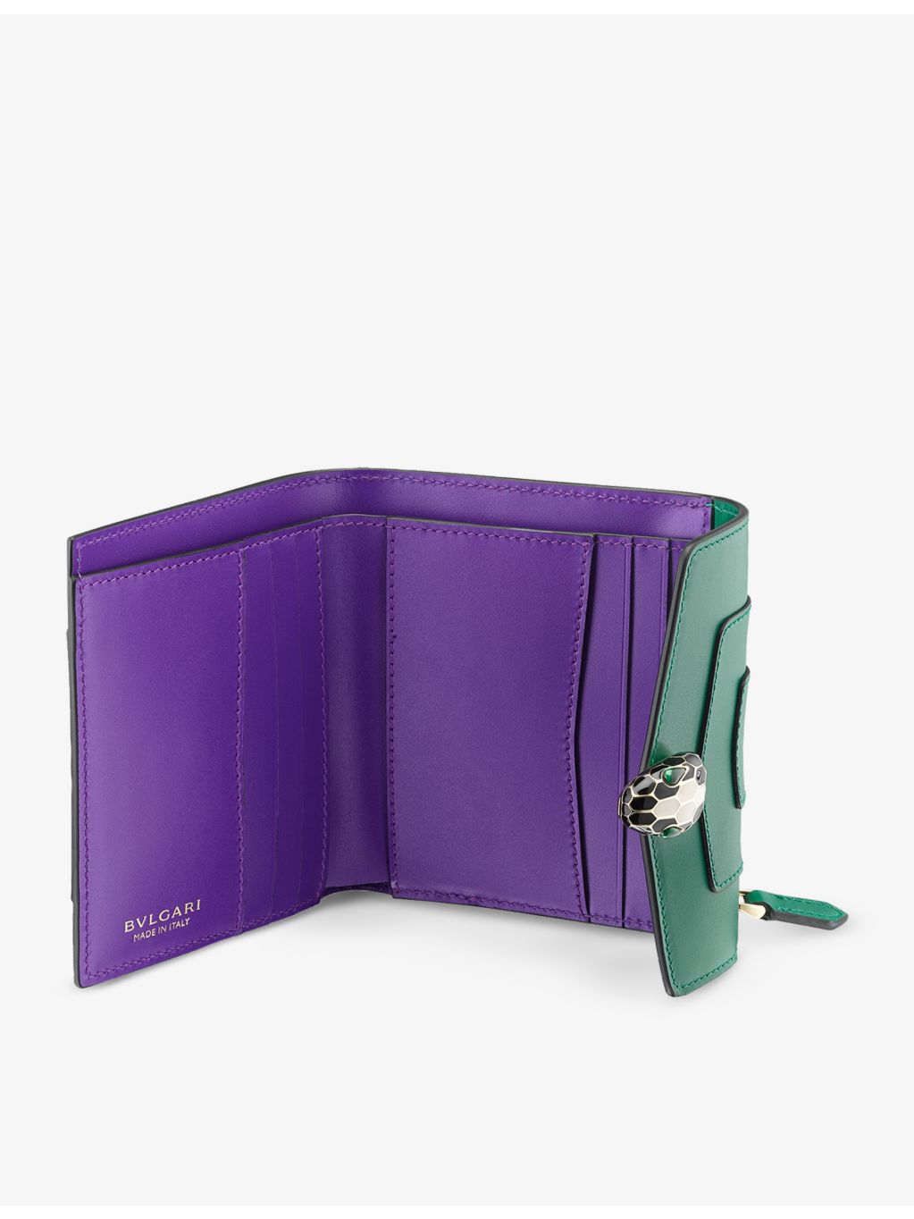 Bvlgari Serpenti Forever leather wallet 11cm, UK version