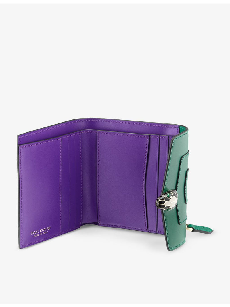 Bvlgari Serpenti Forever leather wallet 11cm, UK version