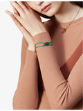 Bvlgari Serpenti Forever cord bracelet brass agate enamel, UK version
