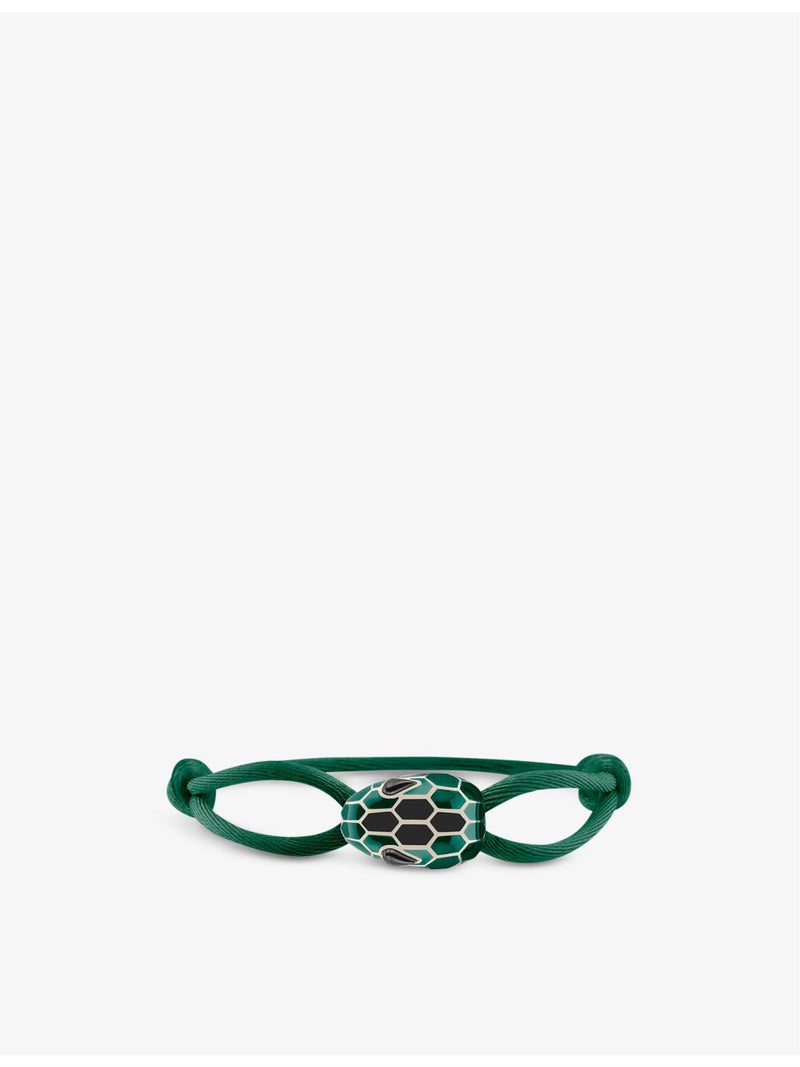 Bvlgari Serpenti Forever cord bracelet brass agate enamel, UK version