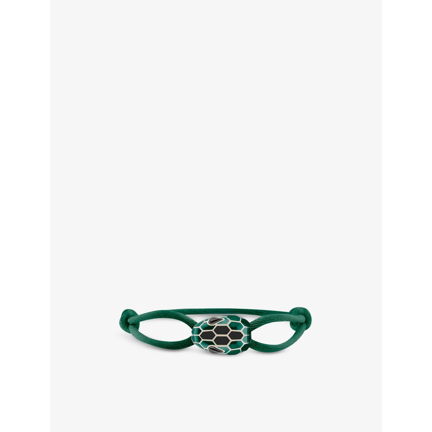 Bvlgari Serpenti Forever cord bracelet brass agate enamel, UK version