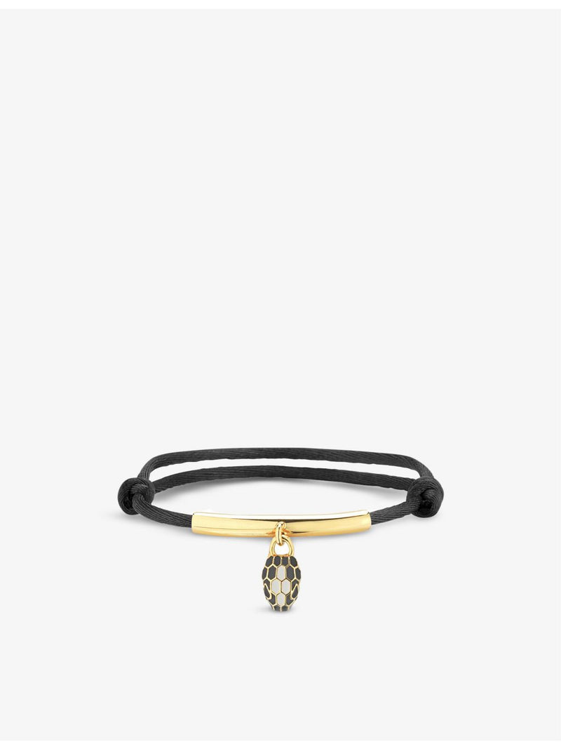 Bvlgari Serpenti Forever gold-plated brass agate enamel bracelet, imported from the UK