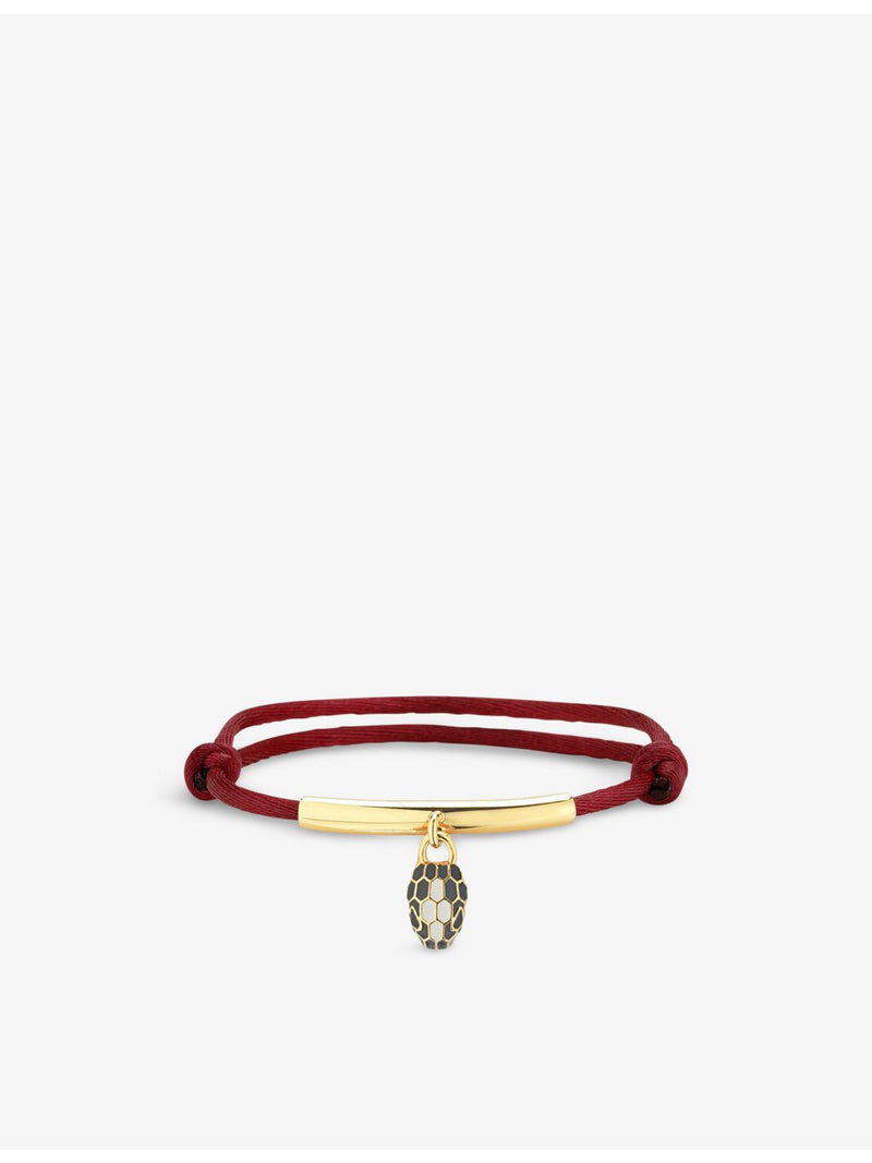Bvlgari Serpenti Forever gold-plated brass agate enamel bracelet, imported from the UK