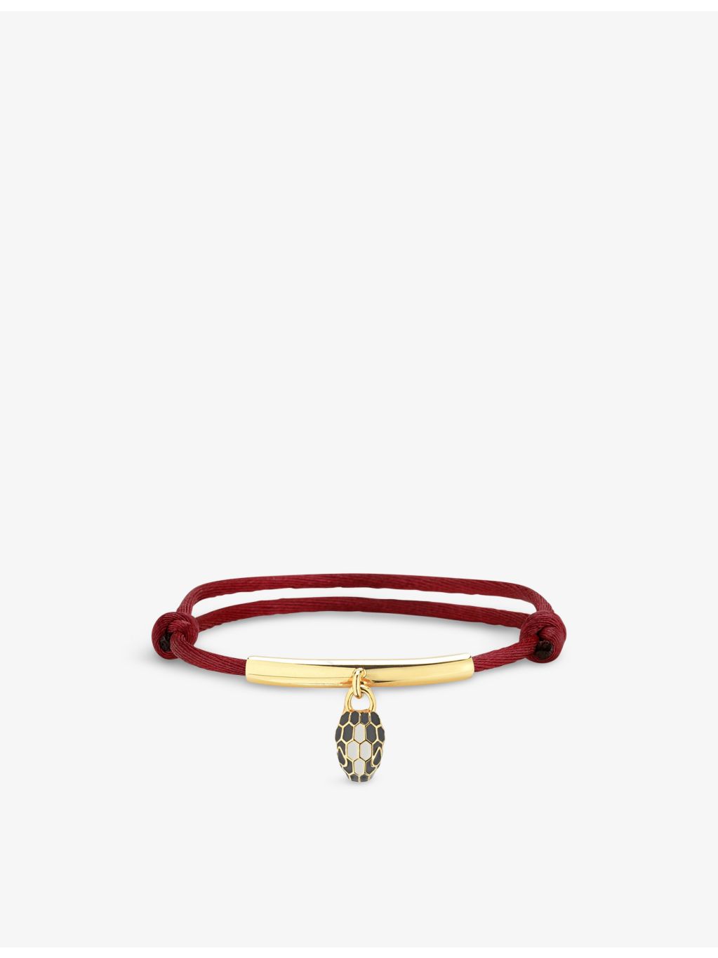 Bvlgari Serpenti Forever gold-plated brass agate enamel bracelet, imported from the UK