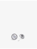 CARAT London sterling silver cubic zirconia stud earrings 0.45ct, UK version