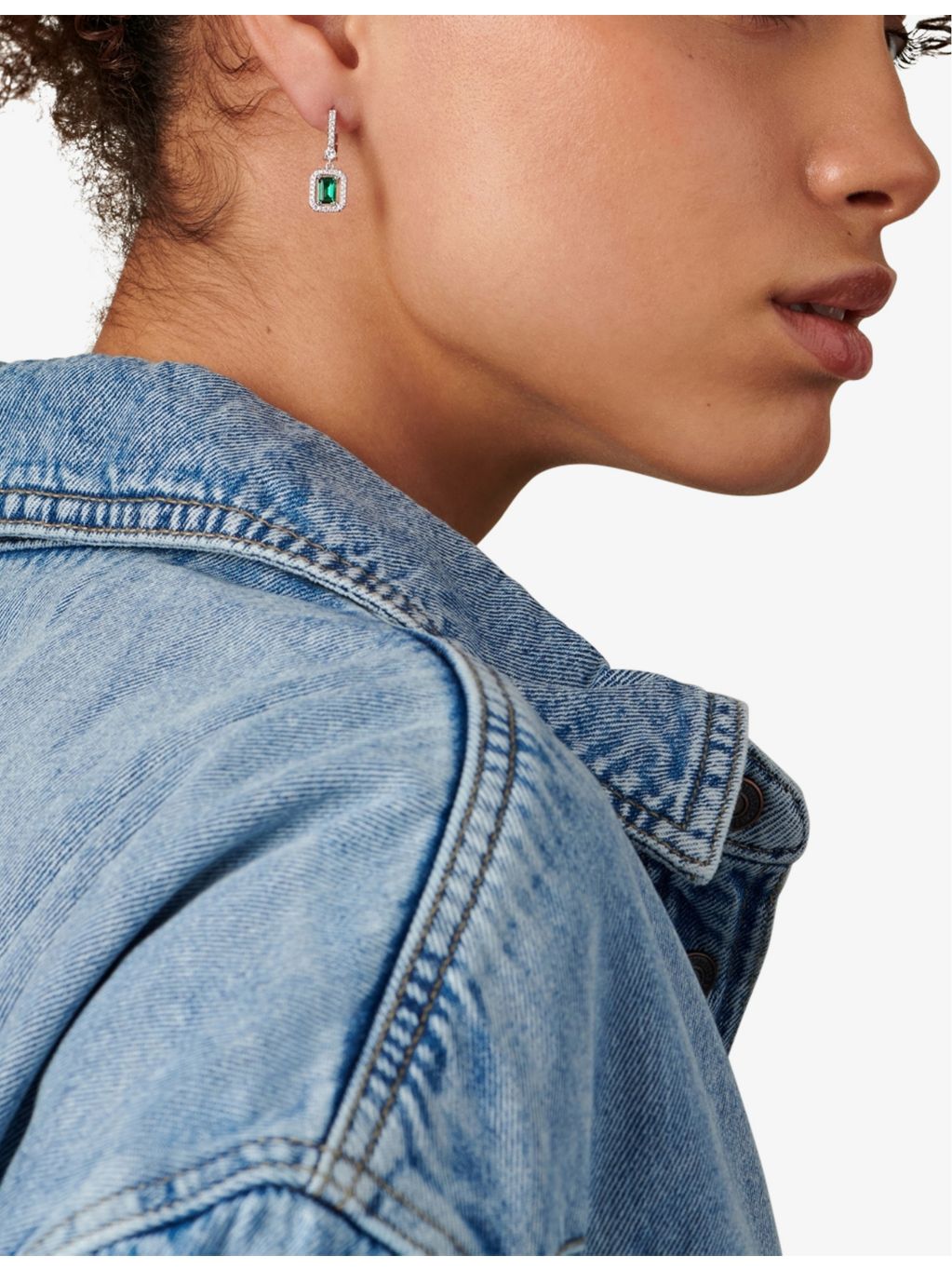 CARAT London Moxie sterling silver cubic zirconia earrings - British product