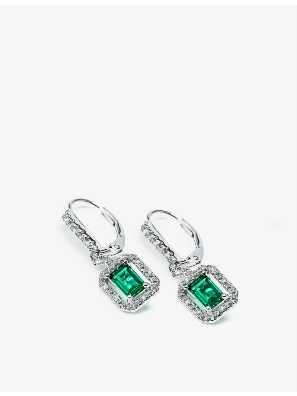 CARAT London Moxie sterling silver cubic zirconia earrings - British product