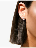 Carat London stud earrings emerald-cut cubic zirconia 1.5ct (British brand)